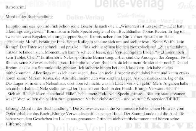 Mord in der Buchhandlung (Fink und Specht)