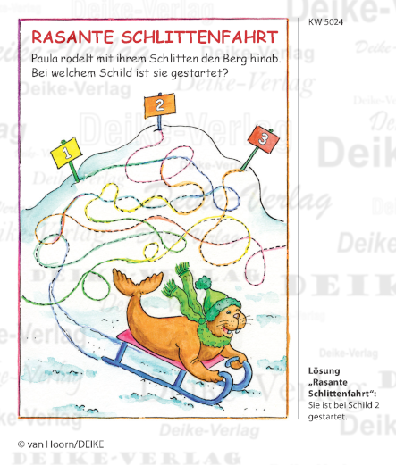 Schlittenfahrt - Paula das Walross KW 5024