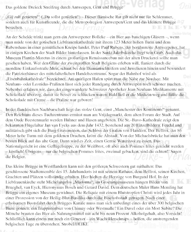 Reisebericht: Gent und Brügge