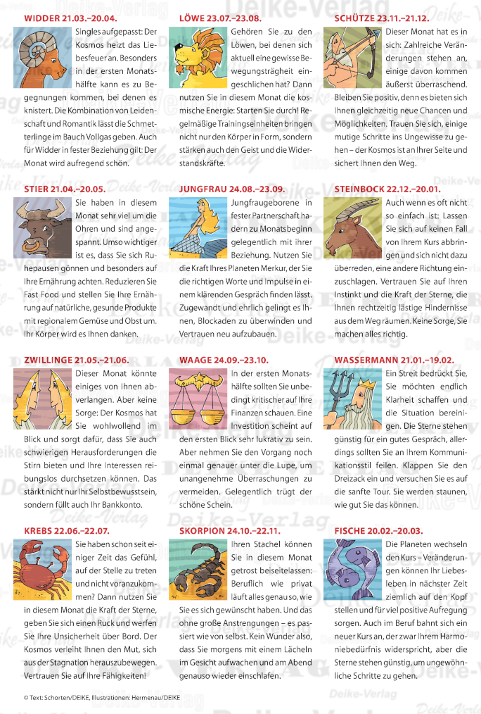 Monatshoroskop Dezember 2025