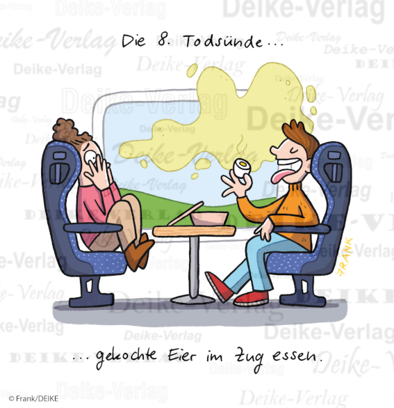 Eier im Zug