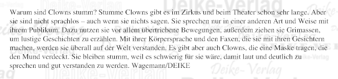 Warum sind Clown oft stumm?
