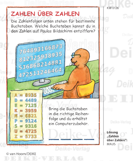 Zahlen über Zahlen - Paula das Walross KW 0126