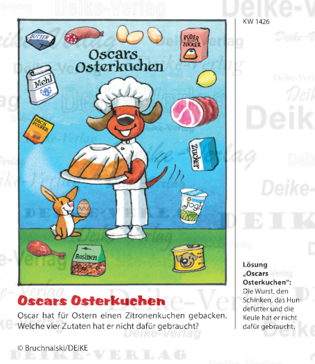 Osterkuchen - Oscar der schaue Dackel KW 1426