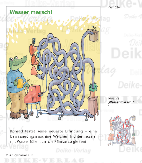 Wasser marsch - Konrad das Krokodil