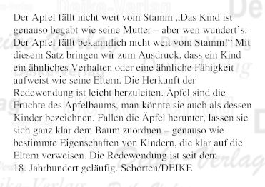 Der Apfel fällt nicht weit vom Stamm