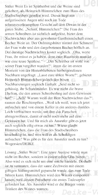 Süßer Wein (Hümmelchen)
