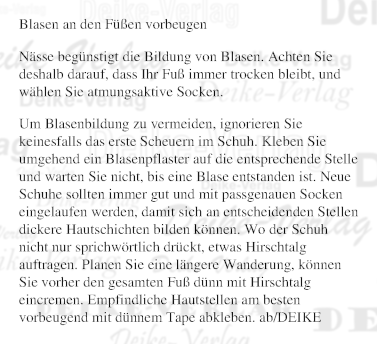 Blasen an den Füßen vorbeugen