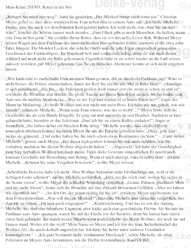 Retter in der Not - Mini-Krimi 201903