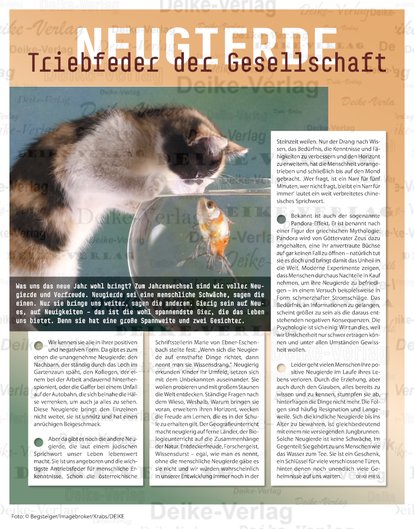 Neugierde - Triebfeder der Gesellschaft