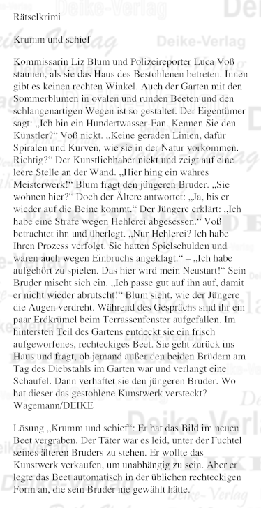 Krumm und schief (Liz Blum)