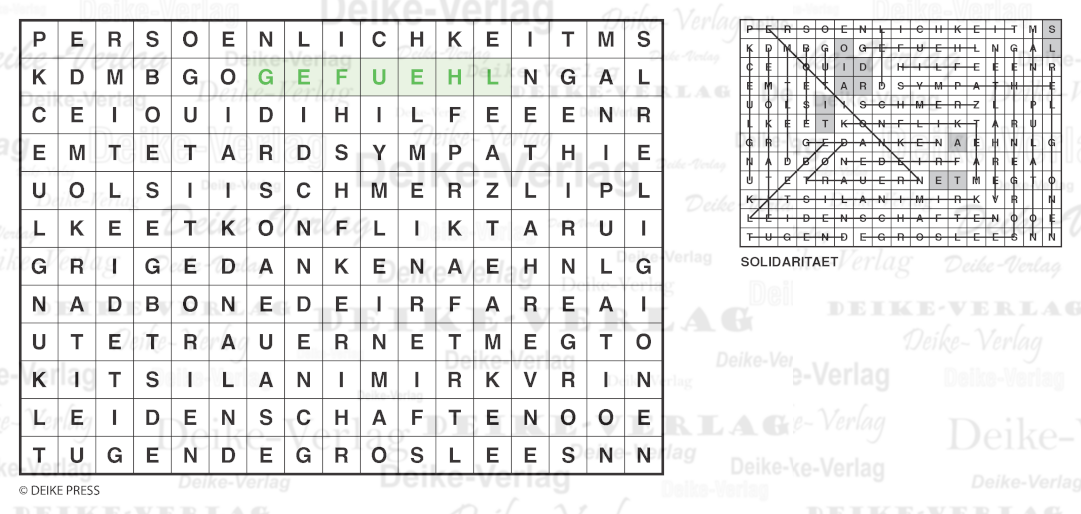 Empathie - Buchstabensalate