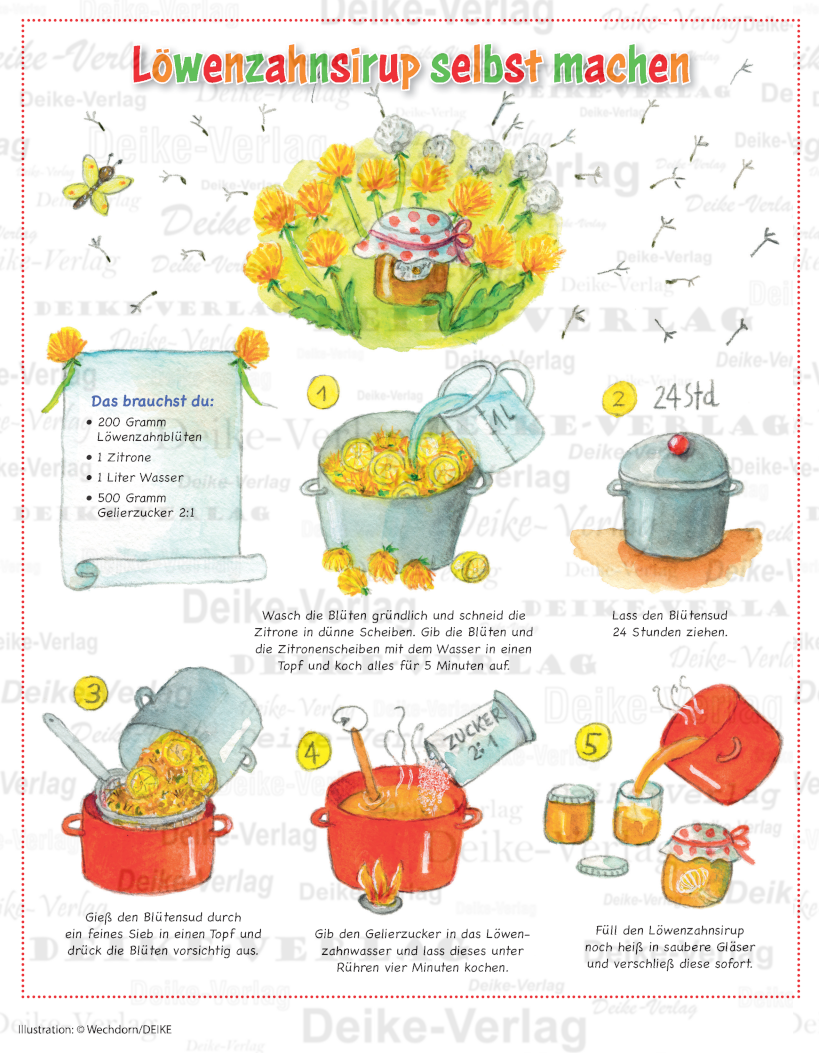 Löwenzahnsirup