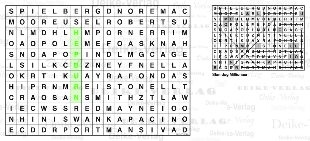 Oscarpreisträger  - Buchstabensalate