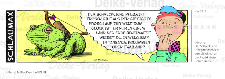 schrecklicher Pfeilgiftfrosch  - Schlaumax KW 2719