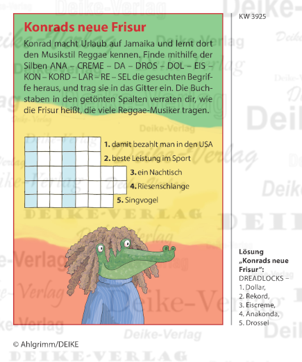 Dreadlocks - Konrad das Krokodil KW 3925