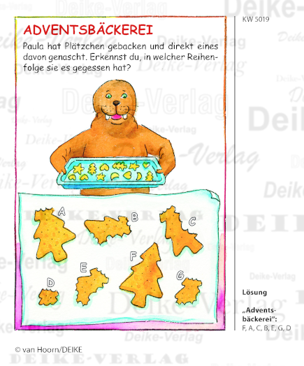 Adventsbäckerei - Paula das Walross KW 5119