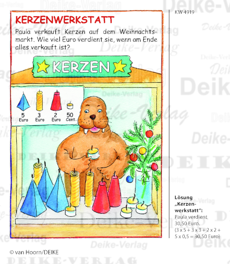 Kerzenwerkstatt - Paula das Walross KW 4919