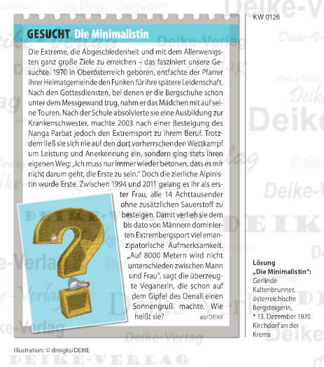 Gerlinde Kaltenbrunner - Personenrätsel KW 0126