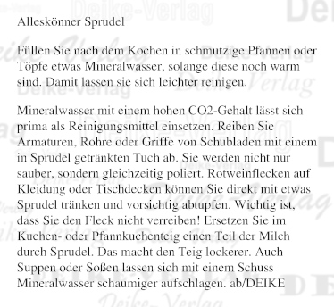 Alleskönner Sprudel