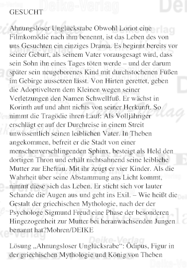 Ödipus (Personenrätsel)